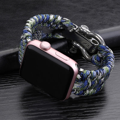 Correa Deportiva Nylon para iWatch 38/40/42/44mm con Hebilla de Acero - Image 43