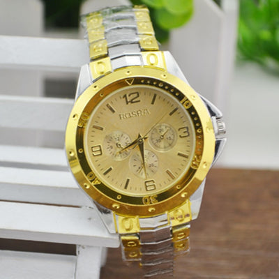 Reloj de Cuarzo con Correa de Acero y Esfera Romana Dorado - Image 12