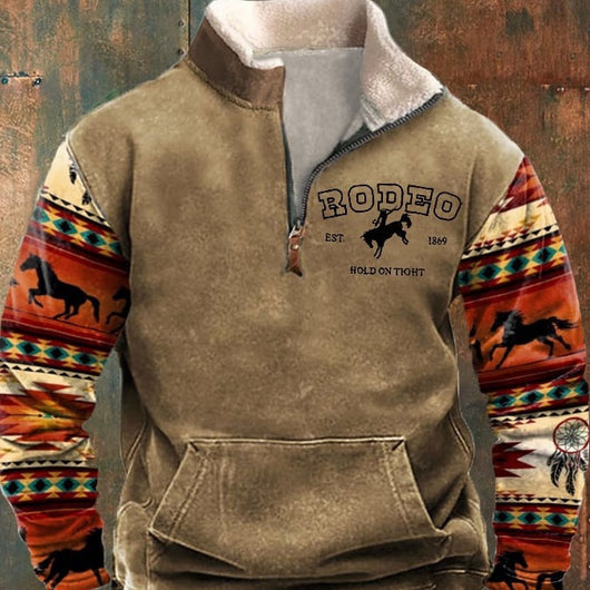 Sudadera Casual con Cierre Medio y Estampado para Hombre - Image 12