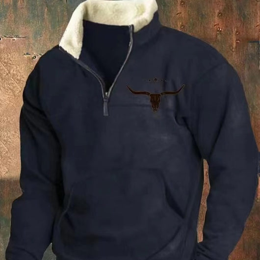 Sudadera Casual con Cierre Medio y Estampado para Hombre - Image 15