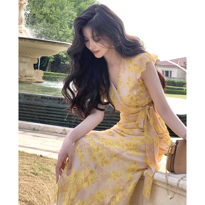 Vestido Amarillo para Vacaciones en la Playa - Image 9