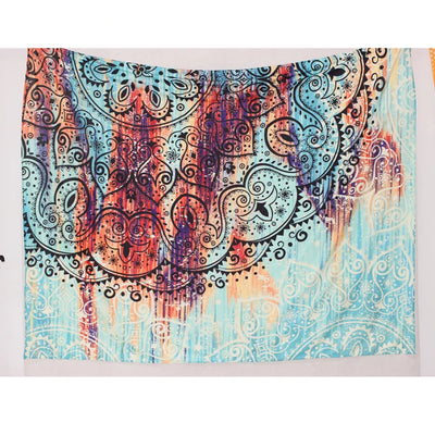 Tapiz Bohemio Mandala Sevenstars con Flores Hippie y Diseño de Flores Dibujadas - Image 11