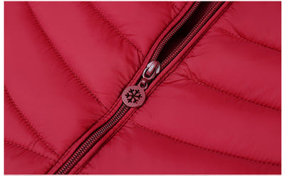 Chaqueta Acolchada Slim de Algodón para Mujer - Largo Medio - Image 19