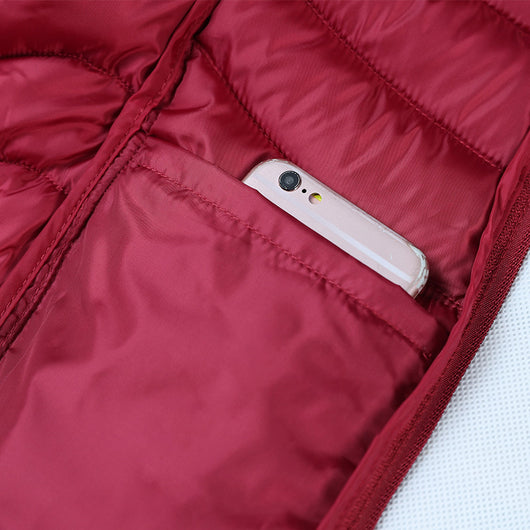 Chaqueta Acolchada Slim de Algodón para Mujer - Largo Medio - Image 20