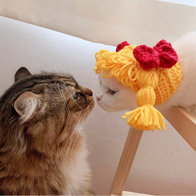 Gorro Trenzado para Mascotas - Diseño Adorable Primavera Otoño - Image 12