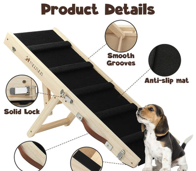 Rampa Escalera Plegable para Perros - Ajustable, Portátil y Antideslizante - Image 8