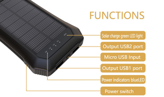 Banco de Energía Solar Inalámbrico con Linterna LED - Image 9