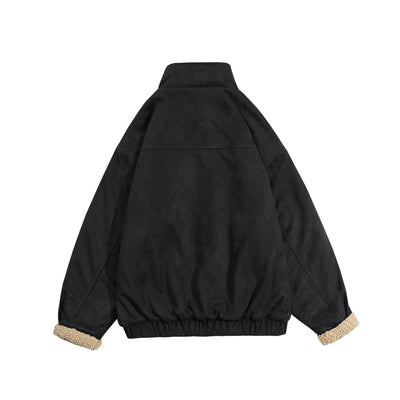 Chaqueta Acolchada de Gamuza con Lana de Cordero para Invierno - Image 14