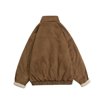 Chaqueta Acolchada de Gamuza con Lana de Cordero para Invierno - Image 15