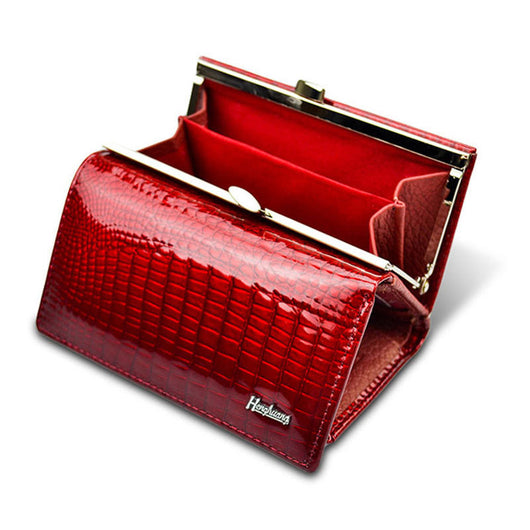 Cartera de Cuero de Vaca con Botones Magnéticos para Mujer - Image 16