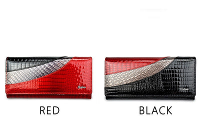 Cartera de Cuero de Vaca con Botones Magnéticos para Mujer - Image 17