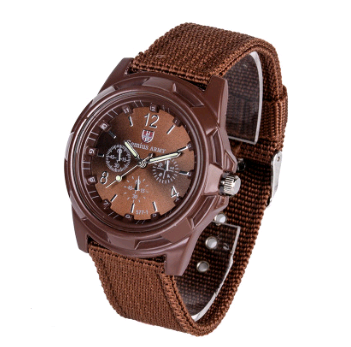 Reloj Militar Deportivo con Correa Tejida - Movimiento de Cuarzo Profesional - Image 9