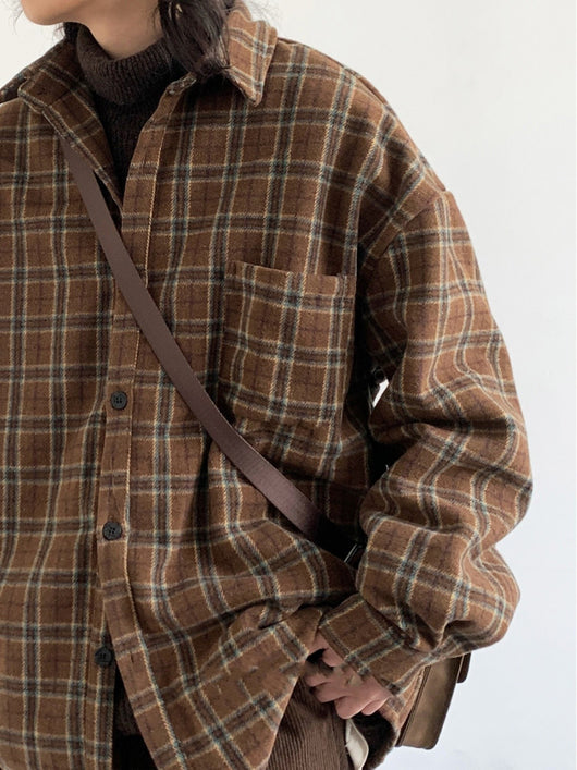 Camisa de Trabajo a Cuadros Vintage Invierno - Image 11