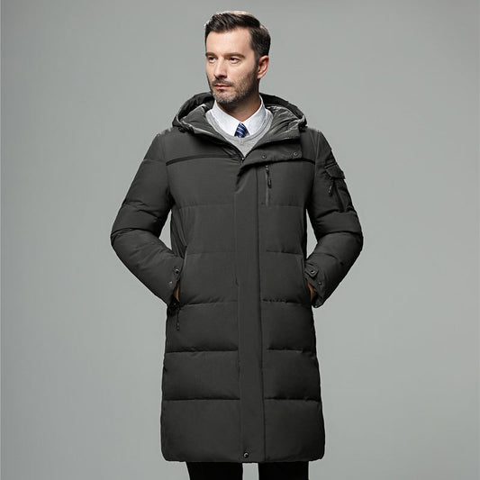 Parka Larga Acolchada de Plumas para Hombre - Image 2