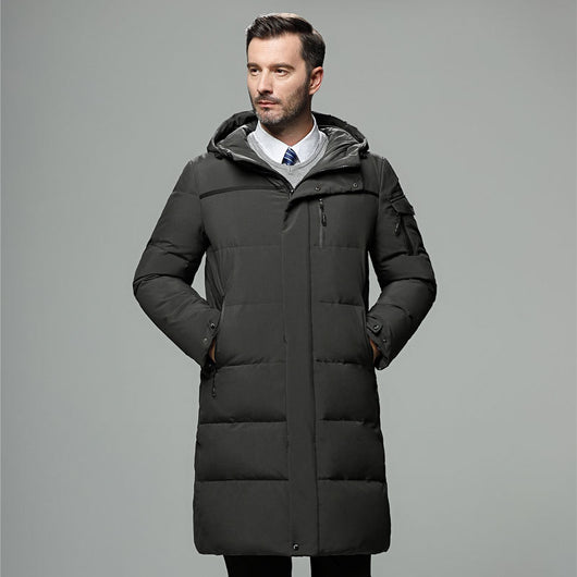 Parka Larga Acolchada de Plumas para Hombre - Image 2