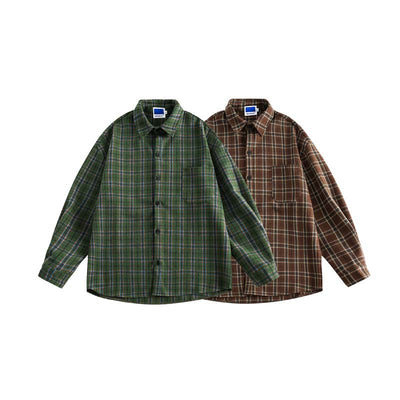 Camisa Vintage Japonesa Gruesa para Hombre - Image 26