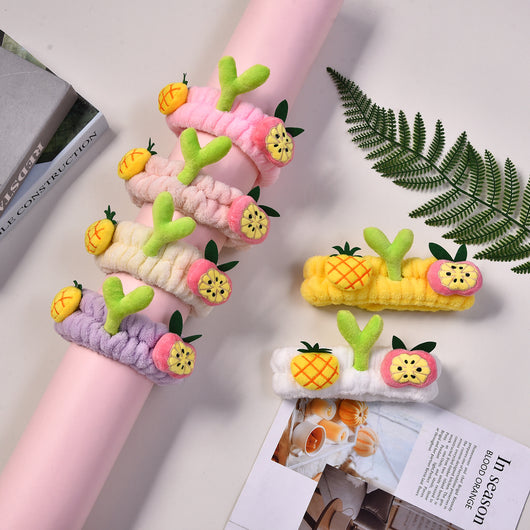 Diadema Lavadora Facial con Diseño Piña - Banda Sujetadora de Cabello para Skincare - Image 21