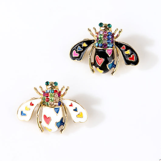 Broche Abeja con Gotitas de Amor