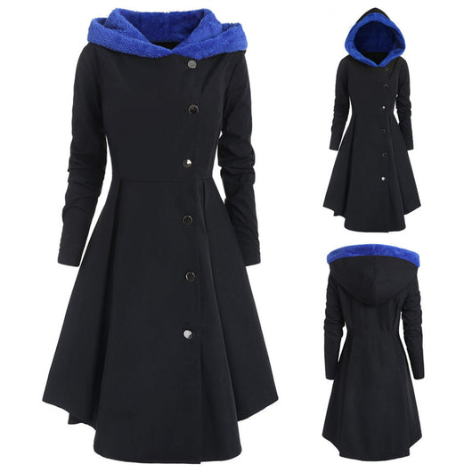 Abrigo Trinchera Navideño Bombshell Largo con Capucha para Mujer - Image 17