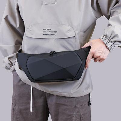 Mochila Geométrica Personalizada de Cáscara Rígida - Estilo Versátil para Hombre - Image 29
