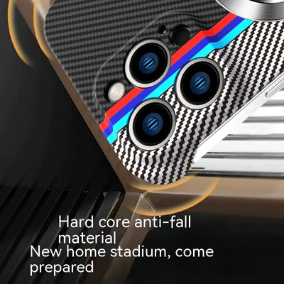Funda de Teléfono Fibra de Carbono con Patrón Entrelazado sin Marco - Image 9
