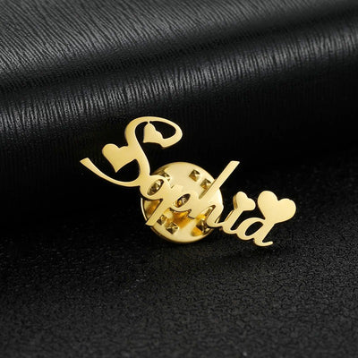 Broche de Acero Inoxidable Personalizado con Letras en Inglés - Image 10