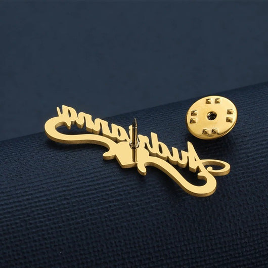 Broche de Acero Inoxidable Personalizado con Letras en Inglés - Image 11