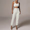 Conjunto Dos Piezas Mujer: Chaleco Umbilical y Pantalón Ajustable