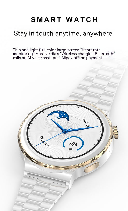 Anillo Inteligente Femenino con Llamadas Bluetooth, NFC y Monitor de Ciclo - Image 8