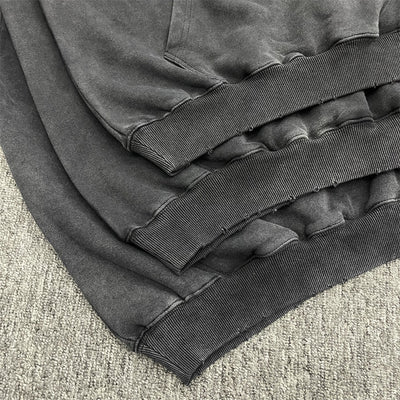 Sudadera Oversized con Estampado de Ángel Metalizado Efecto Desgastado - Image 12