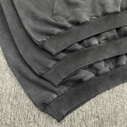 Sudadera Oversized con Estampado de Ángel Metalizado Efecto Desgastado - Image 12