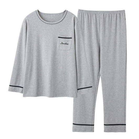 Pijama Largo de Algodón para Hombre Talla Grande Cómodo y Relajado - Image 44