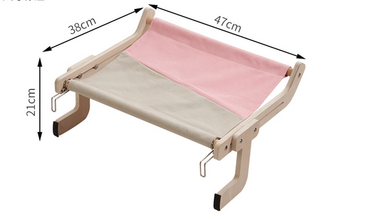 Cama Colgante para Gatos - Ventana y Balcón con Cristal y Madera - Image 9