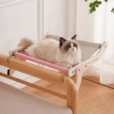 Cama Colgante para Gatos - Ventana y Balcón con Cristal y Madera - Image 16
