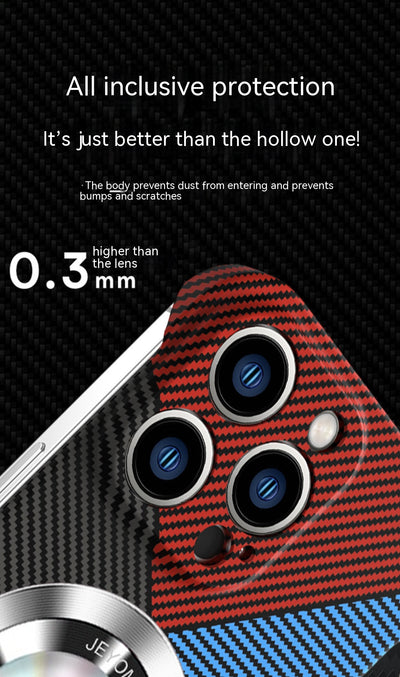 Funda de Teléfono Fibra de Carbono con Patrón Entrelazado sin Marco - Image 13