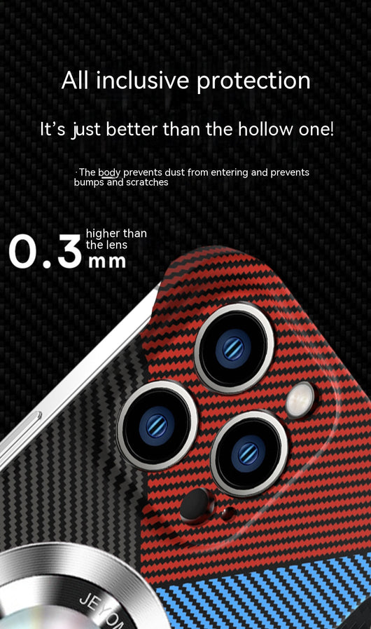 Funda de Teléfono Fibra de Carbono con Patrón Entrelazado sin Marco - Image 13