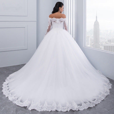 Cola de Encaje Nupcial para Vestido de Novia - Image 18