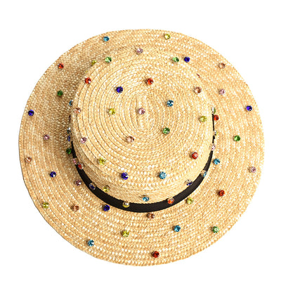 Sombrero Tejido con Incrustaciones de Diamantes - Image 9