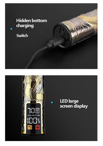 Cortapelo Eléctrico Profesional Estilo Retro con Grabado - Image 27
