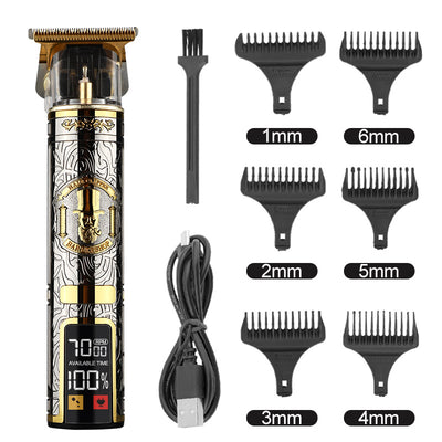 Cortapelo Eléctrico Profesional Estilo Retro con Grabado - Image 32