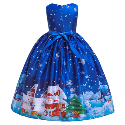 Vestido Largo Estampado Navideño - Image 6