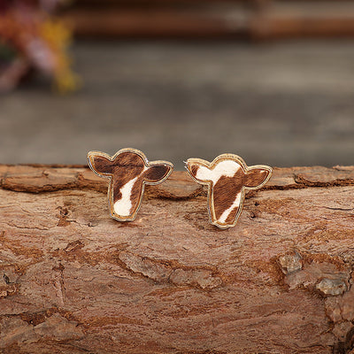 Aretes de Cabeza de Ganado Estilo Oeste Retro - Image 9