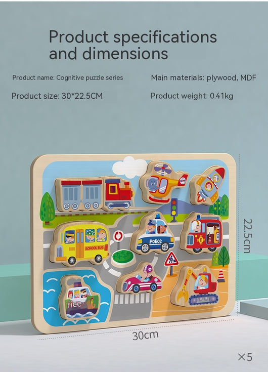 Tablero de Reconocimiento de Formas Macaron - Puzzle Educativo de Madera para Niños - Image 27