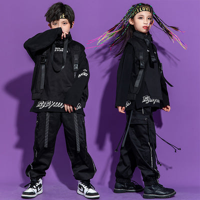 Conjunto Hip-hop Infantil Estilo Urbano Oscuro - Image 14