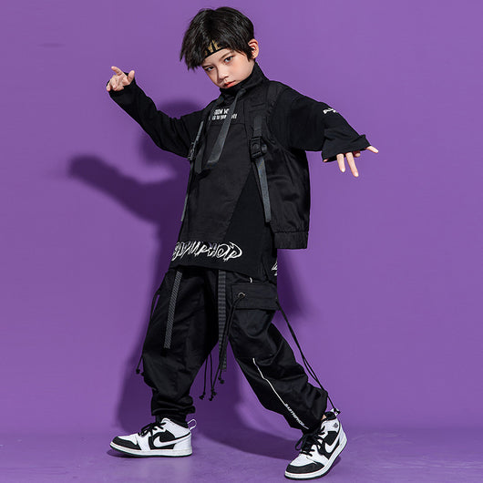 Conjunto Hip-hop Infantil Estilo Urbano Oscuro - Image 18