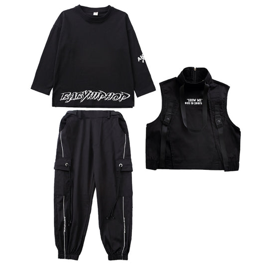 Conjunto Hip-hop Infantil Estilo Urbano Oscuro - Image 19