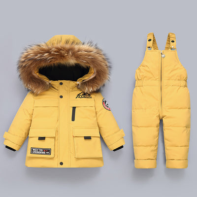 Conjunto Abrigo Plumas para Niños - Set de 2 Piezas Invierno - Image 11