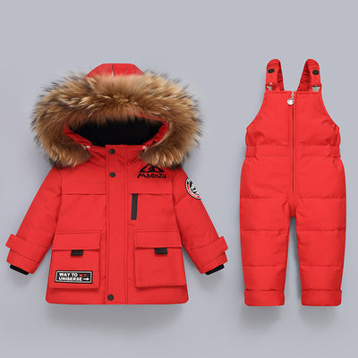 Conjunto Abrigo Plumas para Niños - Set de 2 Piezas Invierno - Image 13