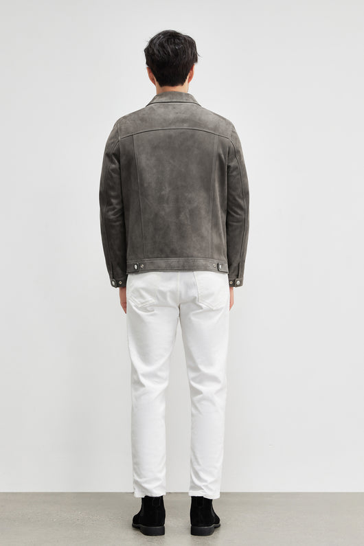 Chaqueta de Cuero Gamuza Genuina Premium para Hombre - Estilo Biker Otoño - Image 21