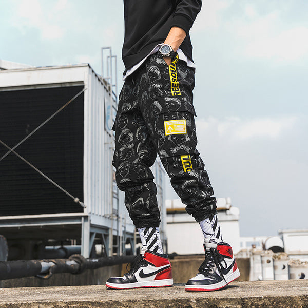 Pantalones Hip-Hop Oversize Casual Hombre Marca Trendy